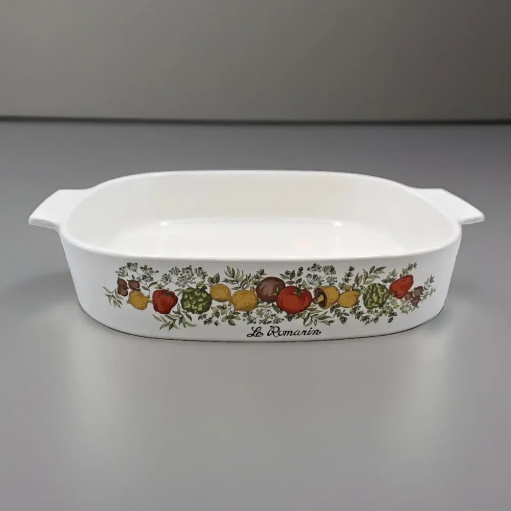 Vintage Corning Ware Spice of Life Le Romarin A-10-B Casserole Dish